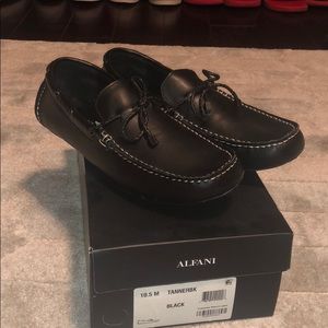 Men’s black ALFANI loafers